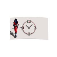 Motiv Domina SM Designer Wanduhr modernes Wanduhren...