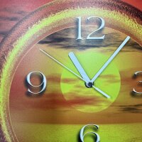 Abstrakt Sonnenuntergang Designer Wanduhr modernes Wanduhren Design leise kein ticken DIXTIME 3DS-0305