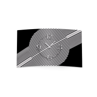 Abstrakt grau Designer Wanduhr modernes Wanduhren Design...