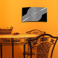 Abstrakt grau Designer Wanduhr modernes Wanduhren Design leise kein ticken DIXTIME 3DS-0304