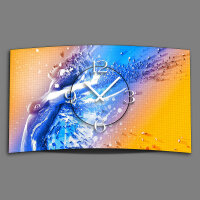 Abstrakt digital cyber girl Designer Wanduhr modernes...