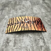 Animalprint Fell Tiger Designer Wanduhr modernes Wanduhren Design leise kein ticken DIXTIME 3DS-0295