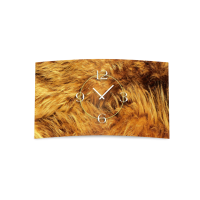 Animalprint Fell Designer Wanduhr modernes Wanduhren...
