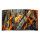 Motiv Feuer Glut Designer Wanduhr modernes Wanduhren Design leise kein ticken DIXTIME 3DS-0289