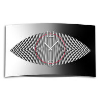Digital Art grau Designer Wanduhr modernes Wanduhren Design leise kein ticken DIXTIME 3DS-0280