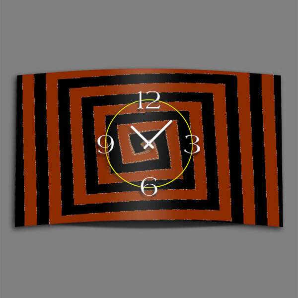 Digital Art Spirale Designer Wanduhr modernes Wanduhren Design leise kein ticken DIXTIME 3DS-0278