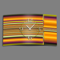 Digital Art Streifen bunt Designer Wanduhr modernes Wanduhren Design leise kein ticken DIXTIME 3DS-0277