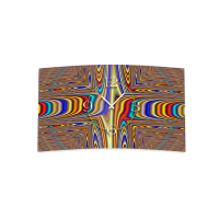 Digital Art Psychedelic Designer Wanduhr modernes...