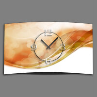 Abstrakt apricot Designer Wanduhr modernes Wanduhren...