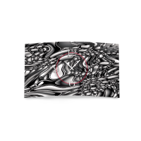 Digital Art liquid grau Designer Wanduhr modernes...