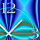Abstrakt Muster blau türkis Designer Wanduhr modernes Wanduhren Design leise kein ticken DIXTIME 3DS-0255