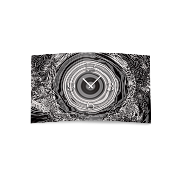 Abstrakt grau Designer Wanduhr modernes Wanduhren Design leise kein ticken dixtime 3DS-0249
