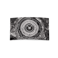 Abstrakt grau Designer Wanduhr modernes Wanduhren Design...