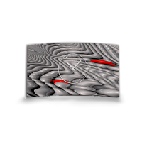 Psychodelic Techno grau Designer Wanduhr modernes...