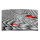 Psychodelic Techno grau Designer Wanduhr modernes Wanduhren Design leise kein ticken dixtime 3DS-0244