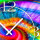 Psychodelic Spirale bunt Designer Wanduhr modernes Wanduhren Design leise kein ticken dixtime 3DS-0236
