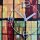 Abstrakt mosaik bunt Designer Wanduhr modernes Wanduhren Design leise kein ticken dixtime 3DS-0231