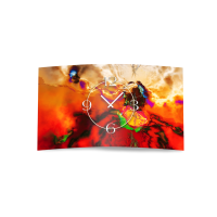 Abstrakt Farbflash Designer Wanduhr modernes Wanduhren...