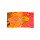 Abstrakt apricot pfirsich orange  Designer Wanduhr modernes Wanduhren Design leise kein ticken dixtime 3DS-0229