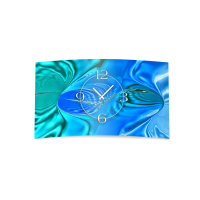 Abstrakt blau mint türkis Designer Wanduhr modernes...