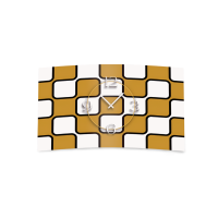 Retro weiß beige Designer Wanduhr modernes...