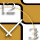 Retro weiß beige Designer Wanduhr modernes Wanduhren Design leise kein ticken dixtime 3DS-0222