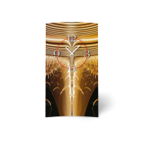 Abstrakt kupfer bronze braun Designer Wanduhr modernes...