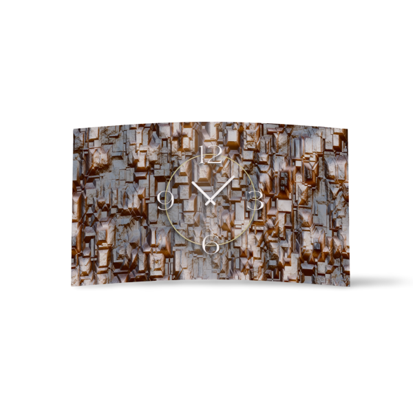 Gestein Designer Wanduhr modernes Wanduhren Design leise kein ticken dixtime 3DS-0216
