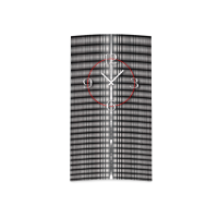 Abstrakt schwarz grau Designer Wanduhr modernes Wanduhren...