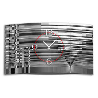 Abstrakt grau schwarz Designer Wanduhr modernes Wanduhren...