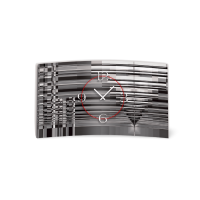 Abstrakt grau schwarz Designer Wanduhr modernes Wanduhren...