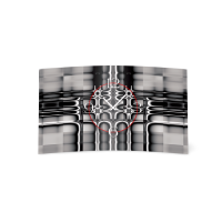 Abstrakt grau schwarz Designer Wanduhr modernes Wanduhren...