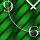 Abstrakt Welle grün Designer Wanduhr modernes Wanduhren Design leise kein ticken dixtime 3DS-0207