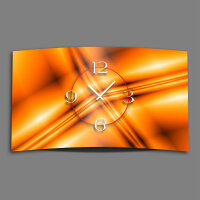 Abstrakt orange Designer Wanduhr modernes Wanduhren...