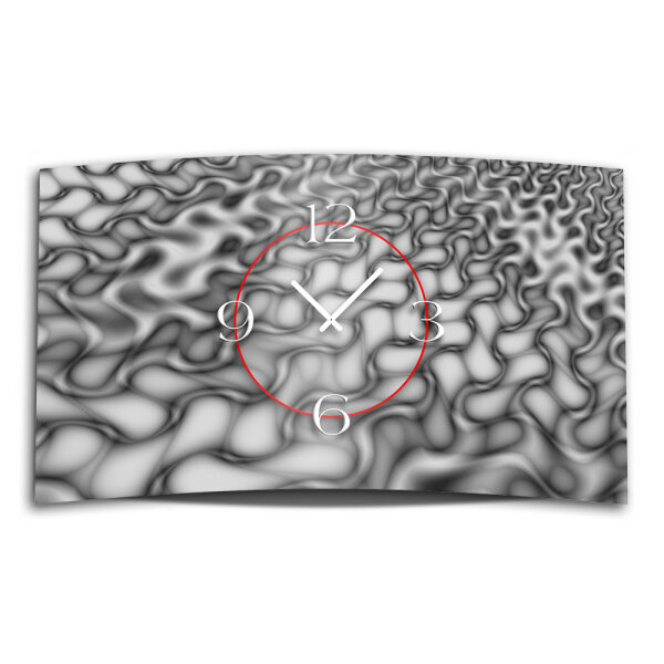 Psychodelic grau Designer Wanduhr modernes Wanduhren Design leise kein ticken dixtime 3DS-0195