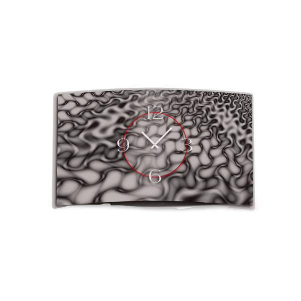 Psychodelic grau Designer Wanduhr modernes Wanduhren Design leise kein ticken dixtime 3DS-0195