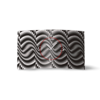 Abstrakt grau Stufen Designer Wanduhr modernes Wanduhren...