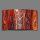 geschmolzenes Glas rot Designer Wanduhr modernes Wanduhren Design leise kein ticken dixtime 3DS-0183