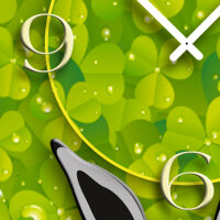 Bunny Häschen Designer Wanduhr modernes Wanduhren Design leise kein ticken dixtime 3DS-0172