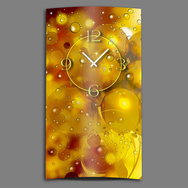 Seifenblasen Bubbles Designer Wanduhr modernes Wanduhren Design leise kein ticken dixtime 3DS-0170