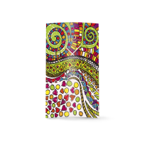 Doodle Kritzel bunt Designer Wanduhr modernes Wanduhren...