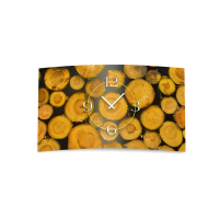 Holz Scheite Designer Wanduhr modernes Wanduhren Design...
