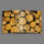 Holz Scheite Designer Wanduhr modernes Wanduhren Design leise kein ticken dixtime 3DS-0152