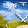 Strand Düne Natur Designer Wanduhr modernes Wanduhren Design leise kein ticken dixtime 3DS-0151