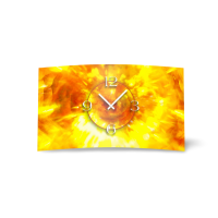 Abstrakt Feuer und Flamme Designer Wanduhr modernes...