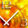 Abstrakt Feuer und Flamme Designer Wanduhr modernes Wanduhren Design leise kein ticken dixtime 3DS-0141