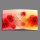 Abstrakt rote Rosen Designer Wanduhr modernes Wanduhren Design leise kein ticken dixtime 3DS-0139