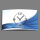 Ornament weiß blau Designer Wanduhr modernes Wanduhren Design leise kein ticken dixtime 3DS-0137