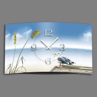 Möwen Designer Wanduhr modernes Wanduhren Design leise kein ticken dixtime 3DS-0121