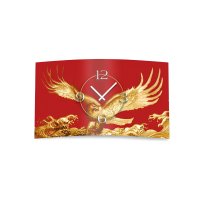 Goldadler rot Designer Wanduhr modernes Wanduhren Design...